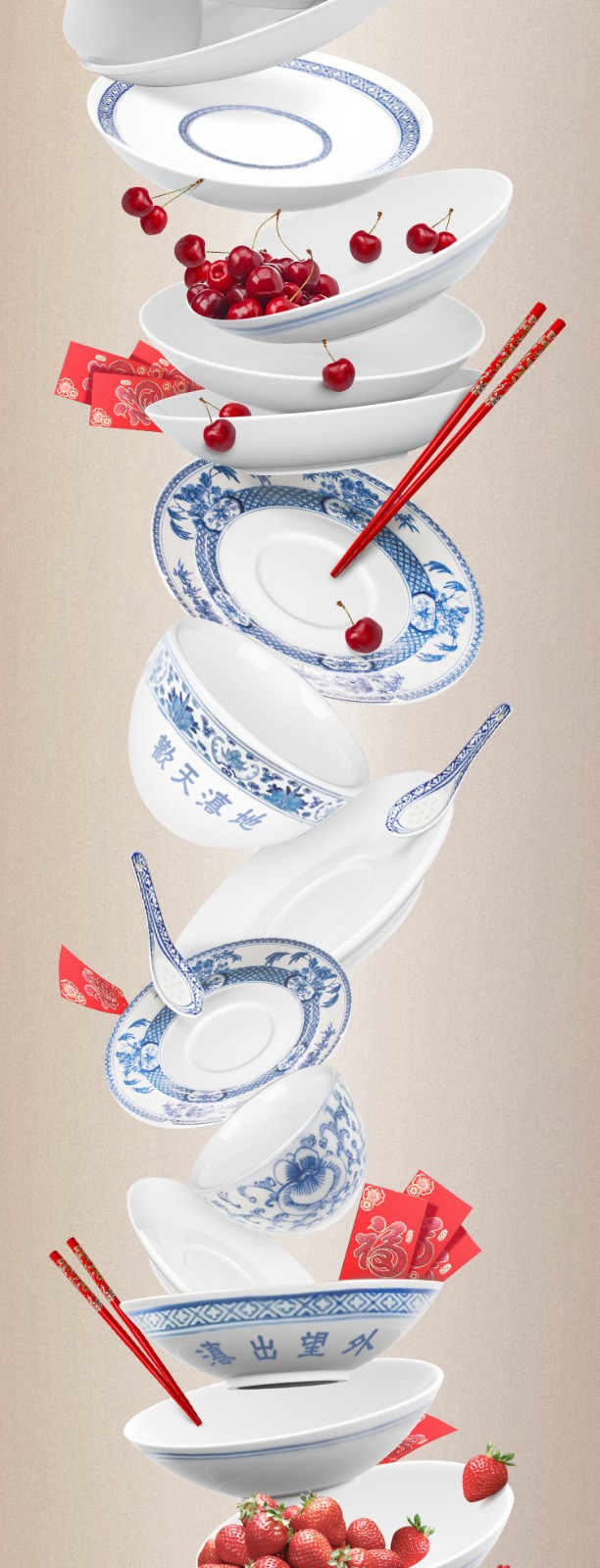 碗碟入水槽洗碗机海报(图3)